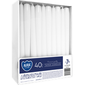 Świece Bispol Candles 7h 40 sztuk białe