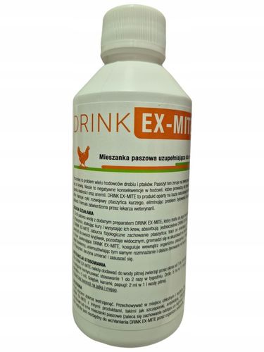 Drink Ex-Mite na ptaszyńca do picia dla ptaków 250 ml + pipeta na Arena.pl