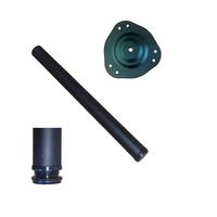 Noga do stołu blatu prosta czarna O 710 fi 60