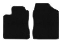 Dywaniki przednie welurowe czarne do: Daihatsu Cuore VI 2003-2007 hatchback