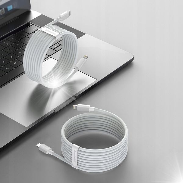 Kabel niktrade USB typ C - Apple Lightning 1,5 m biały zdjęcie 1