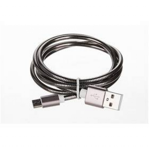 Kabel CellFish kovový, USB/micro USB, 1m (CELLKOVGREY) Szary na Arena.pl