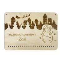 KALENDARZ ADWENTOWY z grawerem dla dziecka  BAZA  07