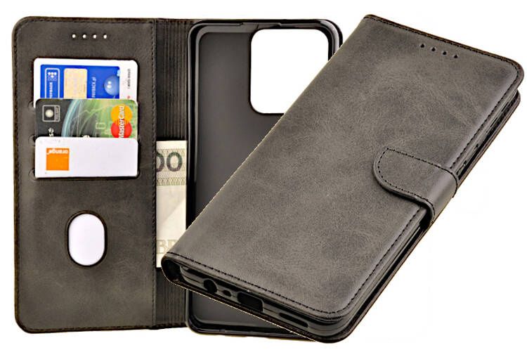 Etui portfel Wallet do Realme C51 czarny zdjęcie 1
