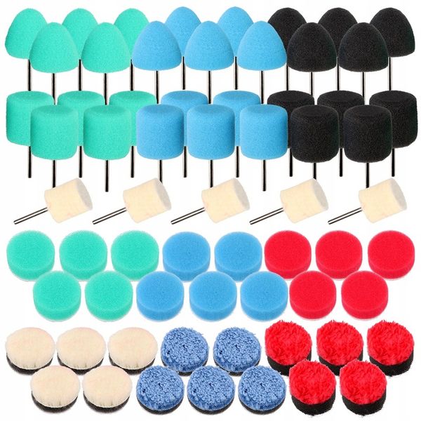 ZESTAW POLERSKI MINI DO POLEROWANIA DETALI 69 ELEMENTÓW zdjęcie 4