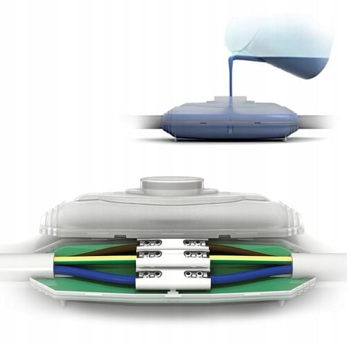 Mufa kablowa żywiczna 5x 1,5-10 mm2 Hermetyczna IPX8 1kV Etelec A1-0410 na Arena.pl