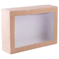 Papierowe pudełko z okienkiem 260x190x60mm 100szt SUP