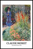 Plakat 61x91,5cm Design Flower Bed, Monet Vintage do Salonu