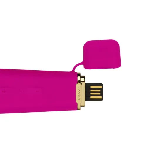 crave duet flex pink - podwojny model intymny, elastyczny, usb na Arena.pl