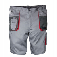 DEDRA SZORTY OCHRONNE SZARE M/50, COMFORT LINE 190G/M2 20%BAWEŁNY BH3ST-M