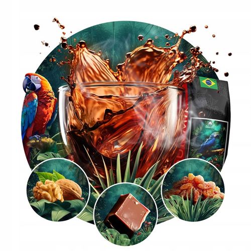 Kawa Ziarnista BRAZYLIA CREMA -ŚWIEŻO PALONA 1KG- Palarnia Blue Orca Coffee na Arena.pl