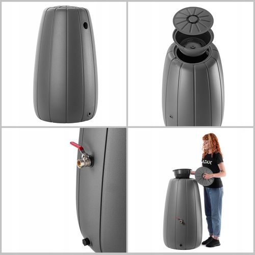 ZBIORNIK NA DESZCZÓWKĘ 200L WODĘ BECZKA POJEMNIK + KRANIK DONICZKA DUŻY na Arena.pl