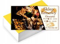 Wizytówki firmowe Foliowane 1000 szt duży wybór PIEKARNIA sklep firmowy