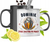Kubek Magiczny Dla Dominika Zmieniający Kolor Z Nadrukiem Ze Zdjęciem