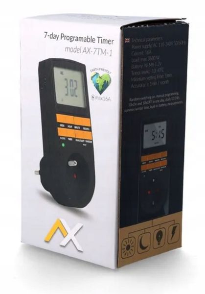 PROGRAMATOR CZASOWY WŁĄCZNIK WYŁĄCZNIK LCD CYFROWY HARMONOGRAM 7 DNI 10 UST zdjęcie 3