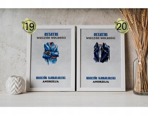 PREZENT NA WIECZÓR KAWALERSKI PAMIĄTKA OBRAZEK A4 IKWK na Arena.pl