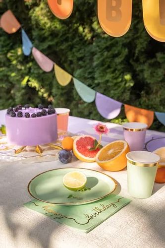 Talerzyki papierowe kolorowe, 21 cm 6 szt. na Arena.pl