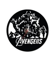 Zegar ścienny z płyty winylowej Avengers 129.13