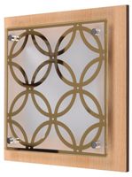 Planta plafon 24x24 1x60W E27 kółka chocolate