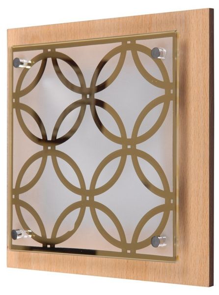 Planta plafon 24x24 1x60W E27 kółka chocolate zdjęcie 1