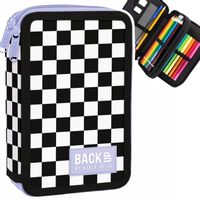 PIÓRNIK SZKOLNY KRATA SZACHOWNICA BACKUP Z WYPOSAŻENIEM DWUKOMOROWY