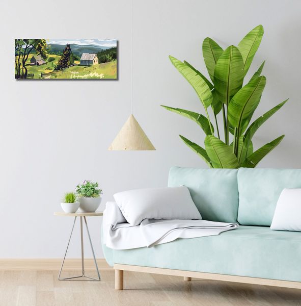 Obraz 60x20cm Bujna Wieś zdjęcie 2