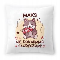 Poduszka Dla Maksa Na Urodziny Ze Zdjęciem Na Prezent Biała 40X40 Cm