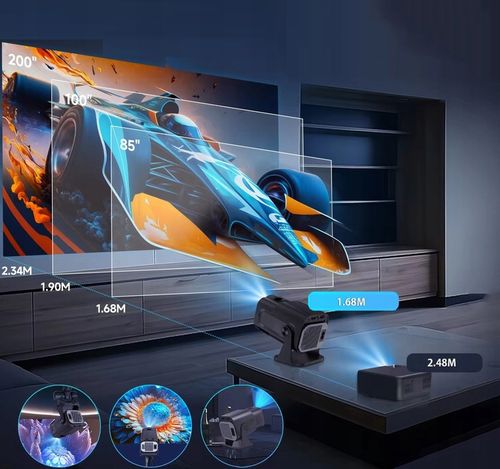 Projektor Rzutnik LED HY320 4K Android Smart TV WiFi Rzutnik Głośnik na Arena.pl