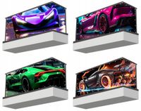 Osłona balkonowa mata ozdobna na balkon na wymiar SPORTOWE SAMOCHODY WZORY