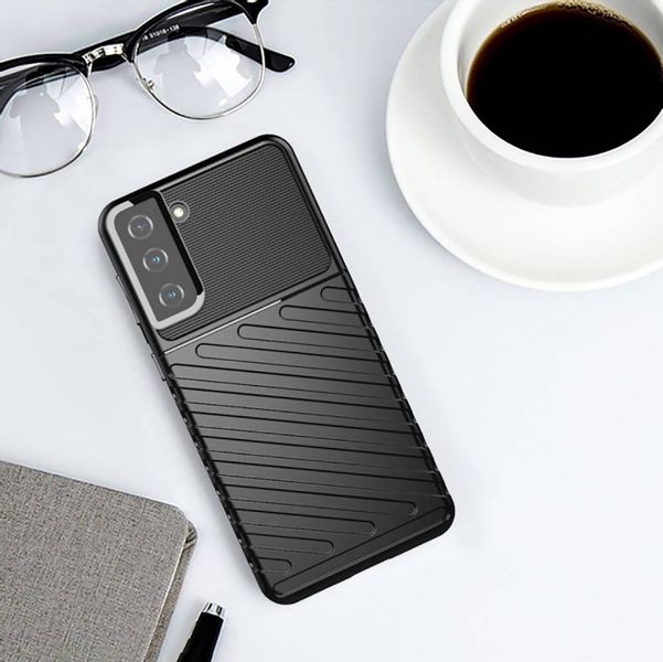 Etui Samsung Galaxy S21+ Plus Pancerne Thunder Czarne zdjęcie 5