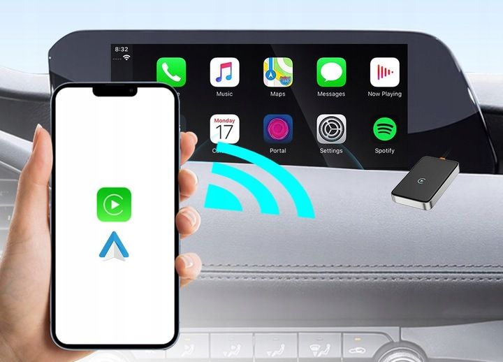 Bezprzewodowy Adapter USB TRADEBIT 2w1 CarPlay Android Auto do samochodu zdjęcie 10