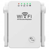 Wzmacniacz sygnału WLAN Repeater 2,4GHz do gniazdka mocny 4 anteny 300Mb/s
