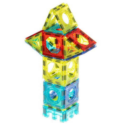 Klocki Świecące Magnetyczne Konstrukcyjne Tor Kulkowy Kulodrom Panele 75 na Arena.pl