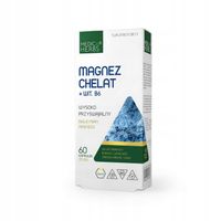 MEDICA Glicynian Magnezu MAGNEZ CHELAT WITAMINA b6 Medica Herbs testosteron