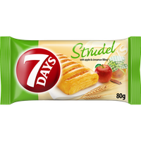 7Days Strudel ciastko francuskie z nadzieniem jabłkowo-cynamonowym - 80 g
