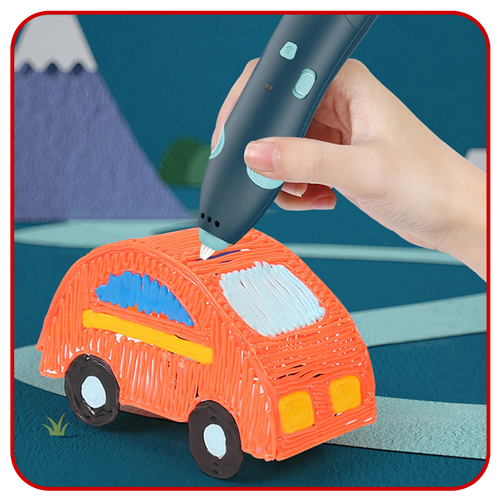 długopis drukarka 3d pen bezpieczny zestaw + wzory niebieski na Arena.pl