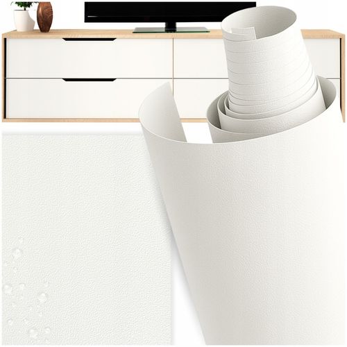 Okleina Meblowa Samoprzylepna Folia BIAŁA MAT na Meble Blat PCV DIY na Arena.pl