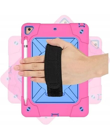 Etui do iPad 6/5 9,7” z Podstawką i Paskiem na Ramię Różowe na Arena.pl