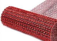 Taśma z plastikowymi ozdobami 115 mm ( 1 MB ) CZERWONA