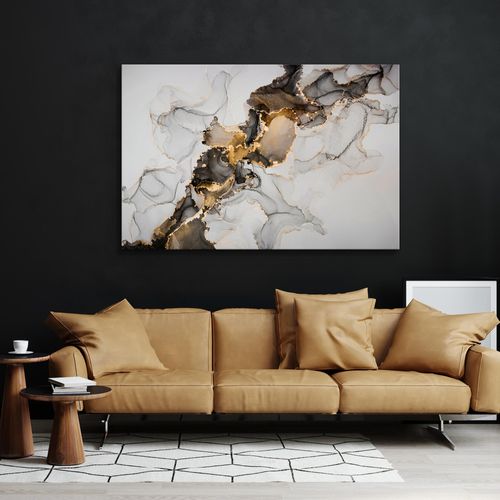 Obraz Do Sypialni Wzór MARMURU Abstrakcja Styl Glamour 30cm x 20cm na Arena.pl