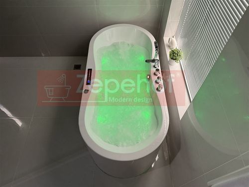 PIĘKNA OWALNA WANNA Z HYDROMASAŻEM 170X80 z 1 ODLEW GRZAŁKA na Arena.pl