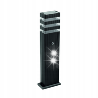 Eco Light Słupek ogrodowy SO-40P 1xGU10 PIR IP44 CZARNY EC79420