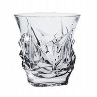Ekskluzywne kryształowe szklanki do whisky Bohemia PRINCESS 300ml | 6 sztuk