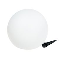 LAMPA SOLARNA KULA OGRODOWA LED BIAŁY + RGB 20cm