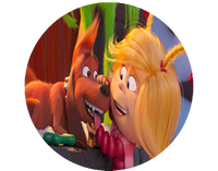 Opłatek na tort Grinch