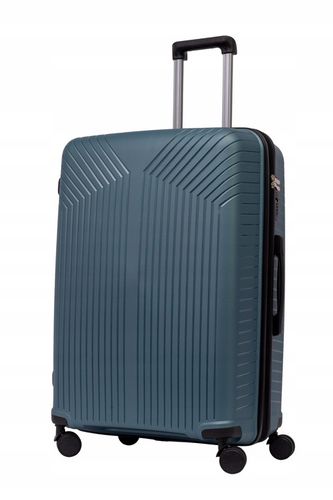 DUŻA WALIZKA PODRÓŻNA POLIPROPYLEN + POSZERZENIE SUWAKA BAGIA 100L na Arena.pl