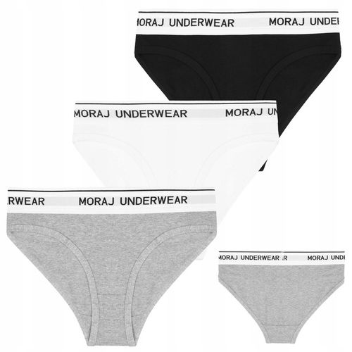 3x Majtki Damskie Figi Bikini Bawełniane Klasyczne Zestaw Komplet MORAJ L na Arena.pl