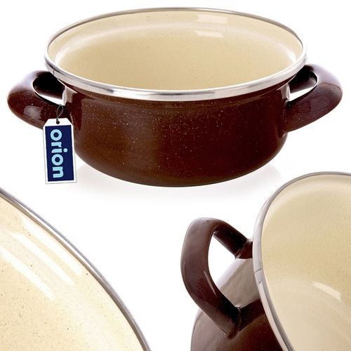 Garnek emaliowany BROWN 14 cm, 600 ml na Arena.pl