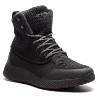 Marc O'Polo Trzewiki męskie - Skóra Nubuk, Sznurowane - rozmiar 44 - Czarne