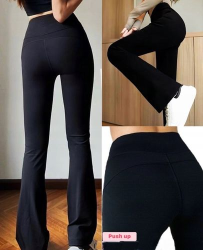 Damskie kryjące legginsy push-up modelujące wysoki stan dzwony M/L 280 na Arena.pl